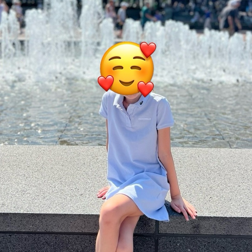 Lacoste Girl’s Soft Blue Dress